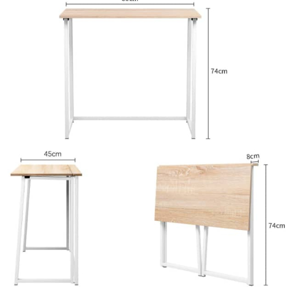 Αναδιπλούμενο Γραφείο Ξύλινο – Compact Desk Εξοικονόμησης Χώρου 80x45x74cm Z1