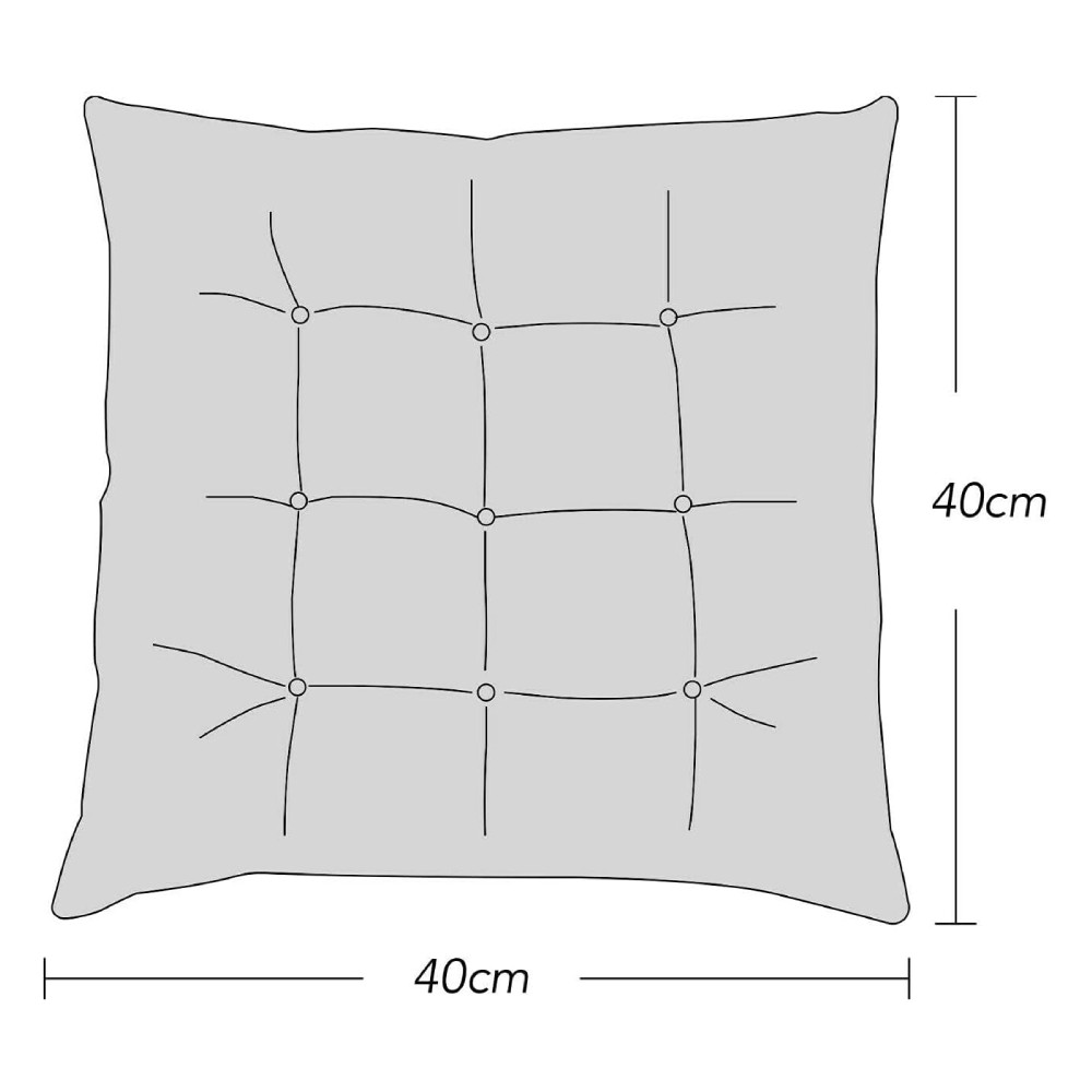 Μαξιλάρι Καρέκλας Κήπου Μπεζ-Φιστικί 40x40x4 cm PL02-BZ