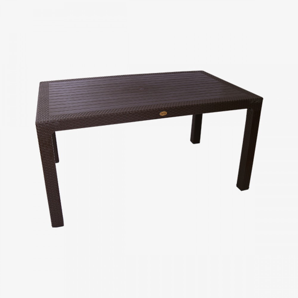 Τραπέζι Italy Πολυπροπυλενίου Καφέ 150x90cm Τραπέζι Italy Πολυπροπυλενίου Καφέ 150x90cm