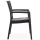Πολυθρόνα Monaco Πολυπροπυλένιου Rattan MNC-03 Ανθρακί 58x55x87cm