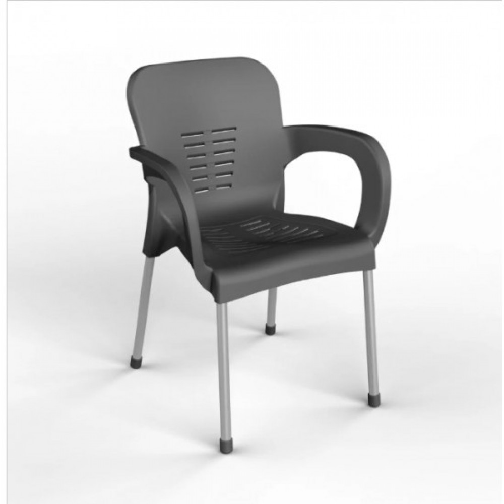 Πολυθρόνα VERONA Πολυπροπυλένιου Μαύρη 59×58×81cm VRN-BLACK