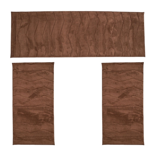 Σετ Κρεβατοκάμαρας 3τμχ Γούνινο Cozy Καφέ (1*65x200 & 2*65x130) MCS-001-BR-SET