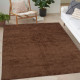 Γούνινο Χαλί Ανάγλυφο "COZY' Μονόχρωμο Καφέ 200x250cm MSC-002-BR-200