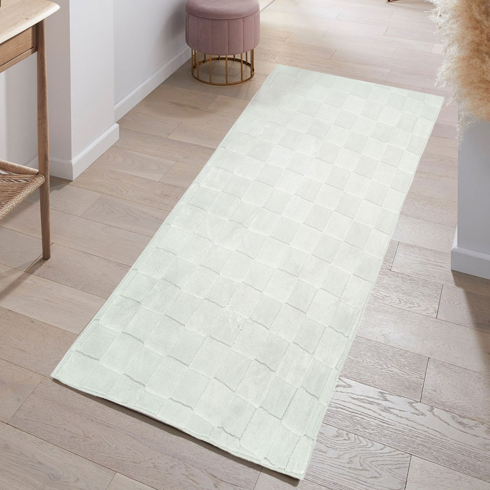 Διάδρομος Γούνινος Cozy  Λευκό  80cm MSC-002-WH-DIAD