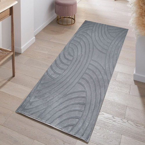 Διάδρομος Γούνινος Cozy  Σκούρο Γκρι (Dark grey ) 80cm MSC-004-ANT-DIAD