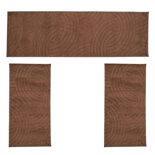 Σετ Κρεβατοκάμαρας 3τμχ Γούνινο Cozy Καφέ (1*65x200 & 2*65x130) MCS-004-BR-SET
