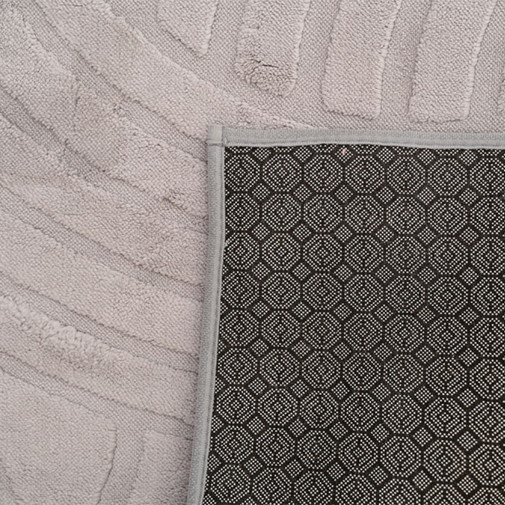 Γούνινο Χαλί Ανάγλυφο "COZY' Μονόχρωμο Γκρί 160x210cm MSC-004-GR-160