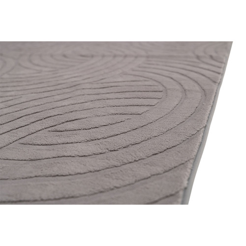 Γούνινο Χαλί Ανάγλυφο "COZY' Μονόχρωμο Γκρί 200x250cm MSC-004-GR-200
