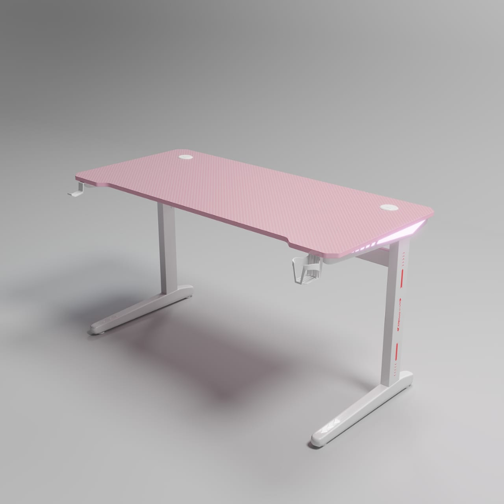 Γραφείο Gaming D2106 – RGB 7-Χρωμος Φωτισμός - Ροζ -140 × 60 × 74 cm Γραφείο Gaming D2106 – RGB 7-Χρωμος Φωτισμός - Ροζ -140 × 60 × 74 cm