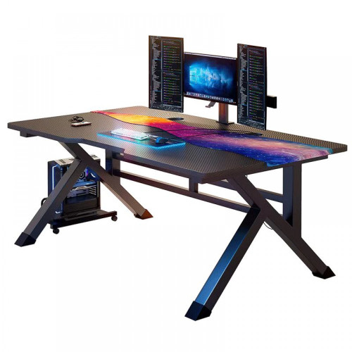 ΕΚΘΕΣΙΑΣΚΟ Gaming Γραφείο με Μεταλλικά Πόδια 120x60x76 cm