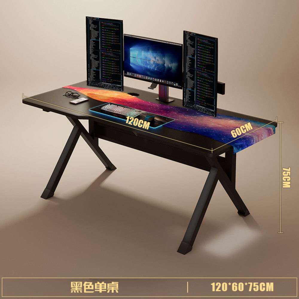 Gaming Γραφείο με Μεταλλικά Πόδια 120x60x76cm Gaming Γραφείο με Μεταλλικά Πόδια 120x60x76cm