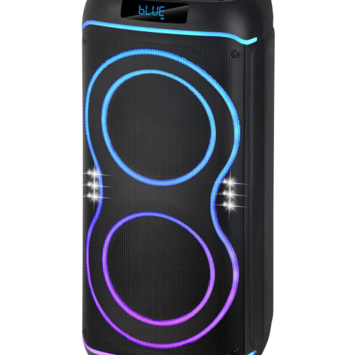 Επαναφορτιζόμενο Φορητό Ηχείο Karaoke NDR-822 40W με 2×8″, Bluetooth, RGB LED, TWS & Ασύρματο Μικρόφωνο & Tηλεχειριστήριο