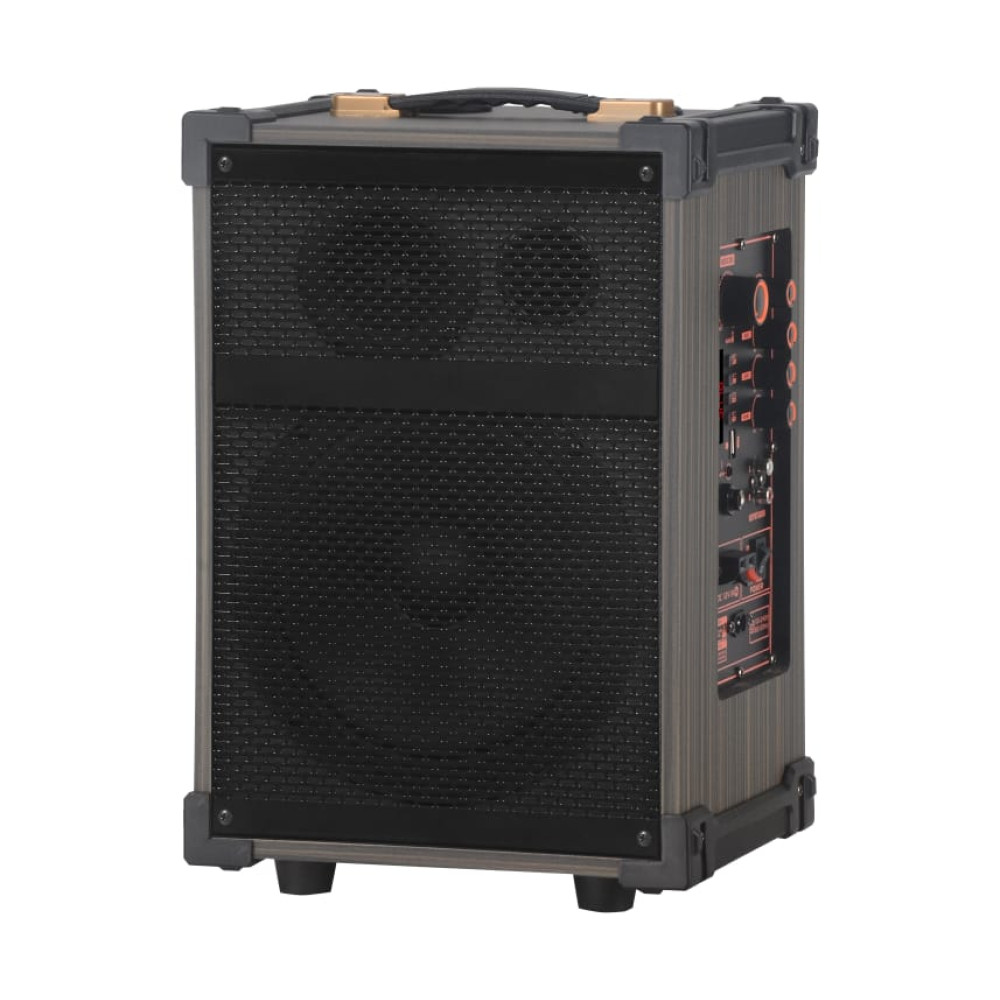 Επαναφορτιζόμενο Φορητό Ηχείο Karaoke NDR-C8 40W με Ηχεία 8″ & 3″, Bluetooth, USB/TF, FM, TWS, LED & 2 Μικρόφωνα