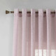 Κουρτίνα Ημιδιάφανη Λινή Ροζ Με Κρίκο 270x290cm A6023-10