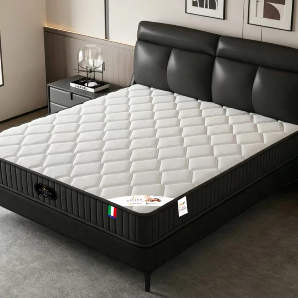 Ανατομικό Στρώμα Αφρού ORVENA 140x200x25 STRU-05-BLACK με ύψος 25CM
