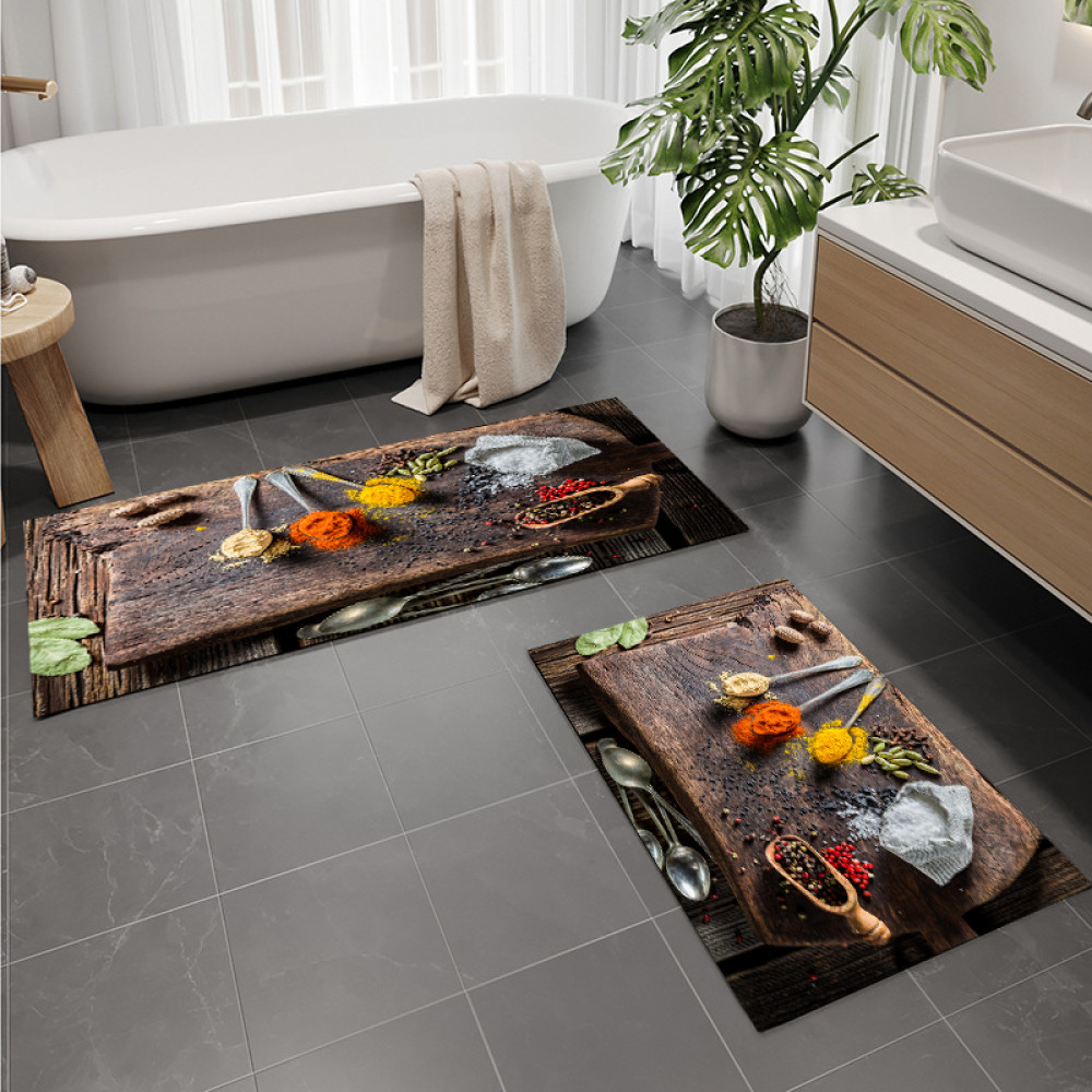Σετ 2τμχ πατάκια αντιολισθητικά (160x50cm & 80x50cm) PAT-006
