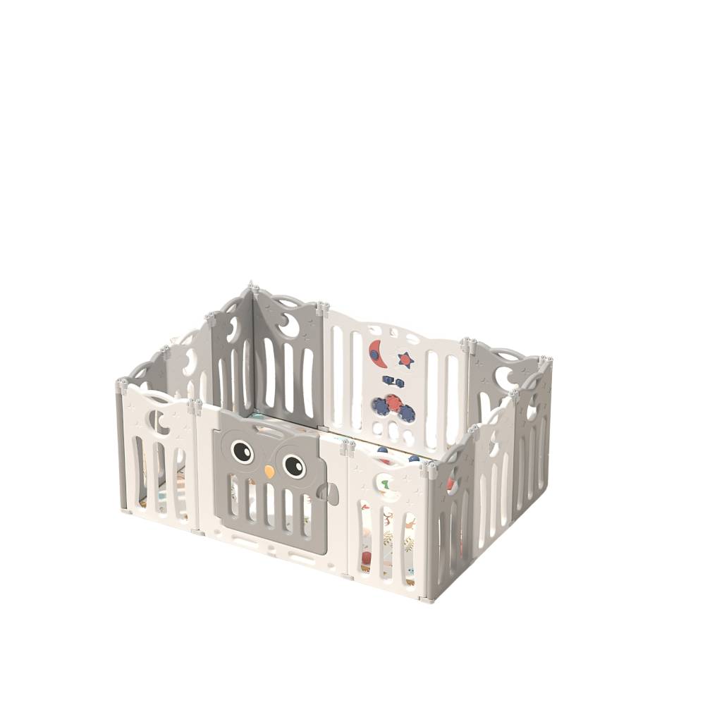 Πλαστικός Φράχτης Παιχνιδιού Owl Γκρι 143x106x63cm MTY03-GR