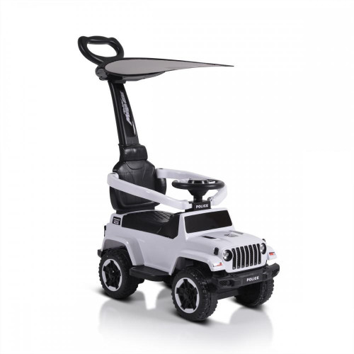 Περπατούρα τύπου JEEP με χειρολαβή, Φώτα και Μουσική  ΛΕΥΚΟ για 12+ Μηνών TC-219-W