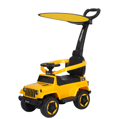 Ηλεκτροκίνητη Περπατούρα τύπου JEEP με χειρολαβή, Φώτα και Μουσική Κίτρινο για 12+ Μηνών TC-219E-YELLOW
