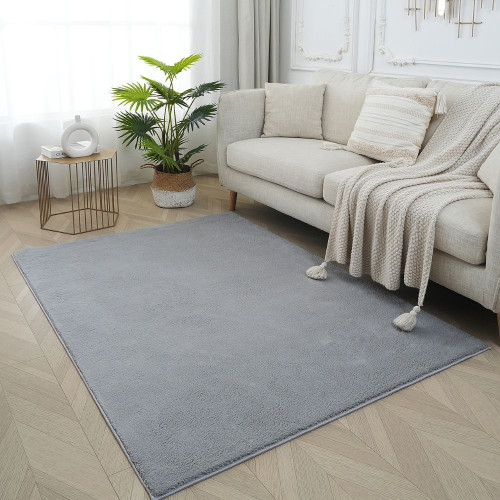 Χαλί Shaggy Soft Touch Μονόχρωμα Ανοιχτό Γκρι 200x290cm J04-GREY-200