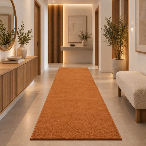 Διάδρομος Shaggy Soft Touch Μονόχρωμα Caramel 80cm J03-KHAKI-diad