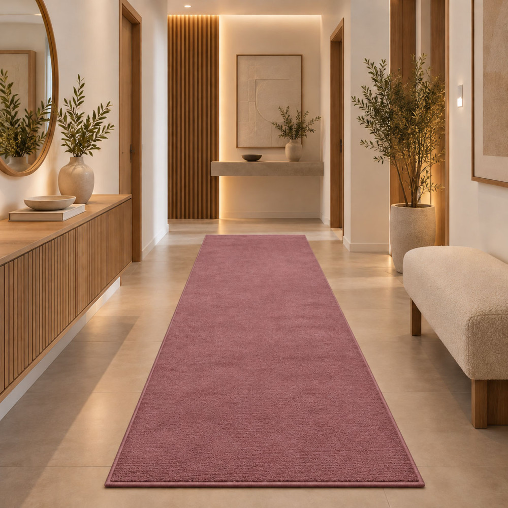 Διάδρομος Shaggy Soft Touch Μονόχρωμα Ροζ 80cm J03-PINK-diad