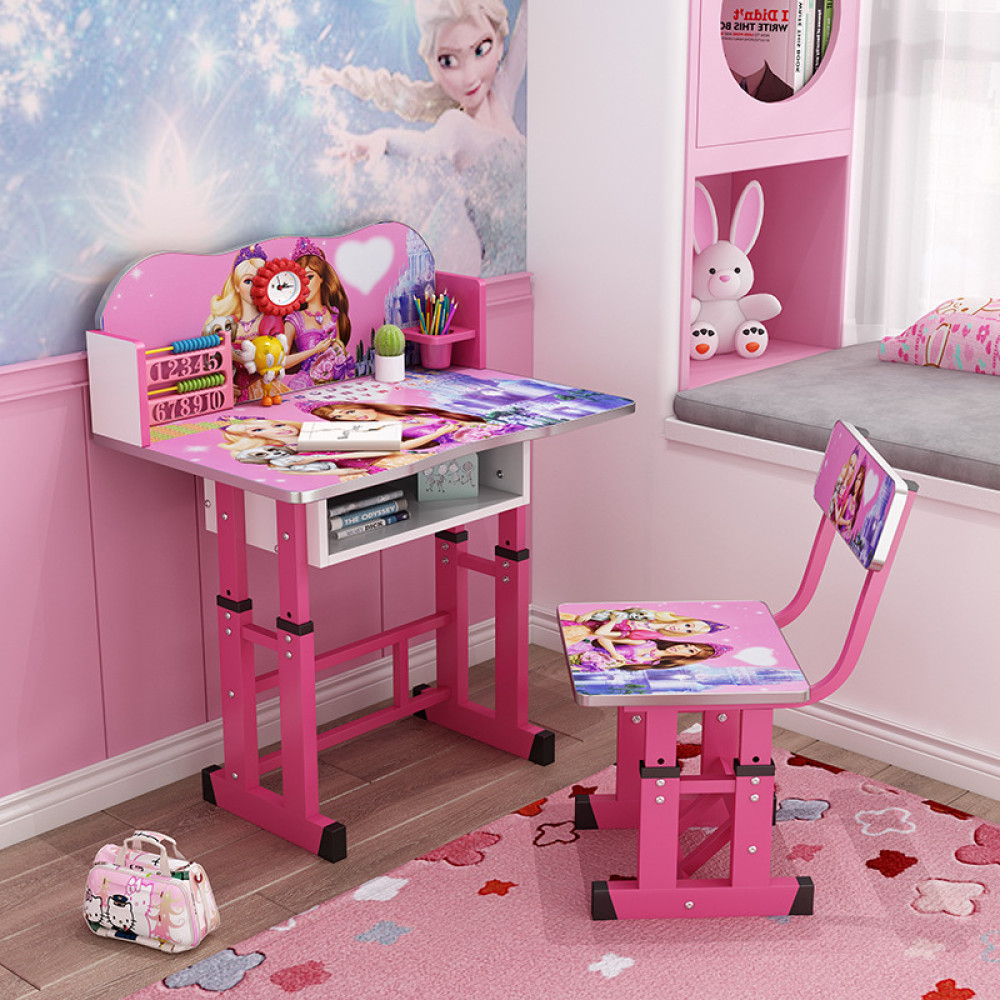 Παιδικό Γραφείο Ρυθμιζόμενο  "BARBIE"  με αποθηκευτικό χώρο για Ηλικίες 3-12 ΕΤΩΝ 69Χ45Χ90    D4