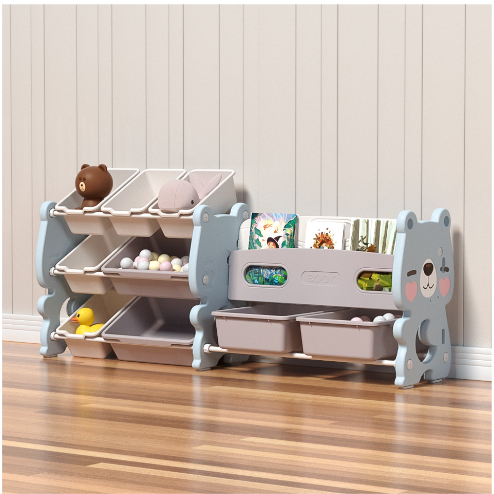 Πλαστική Βιβλιοθήκη Cute Bear Μπλε SN-QD013-BLU Πλαστική Βιβλιοθήκη Cute Bear Μπλε SN-QD013-BLU
