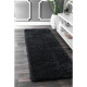 Διάδρομος Shaggy Dubai Μαύρο 80cm DB-B-D