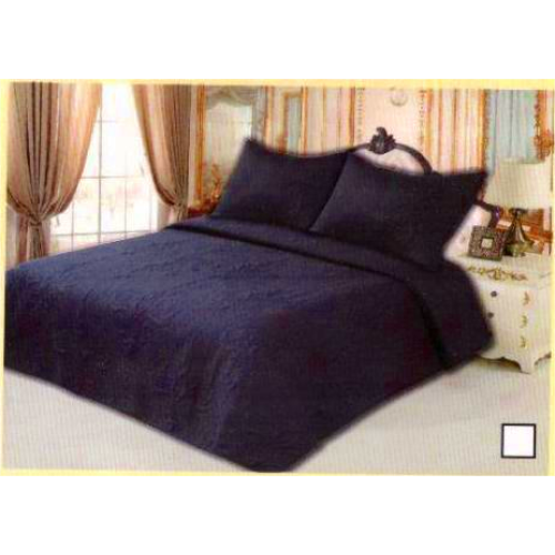 Σετ Κουβερλί (3τμχ) 100% Βαμβακερά Μπλε 220x240cm  BCS-023