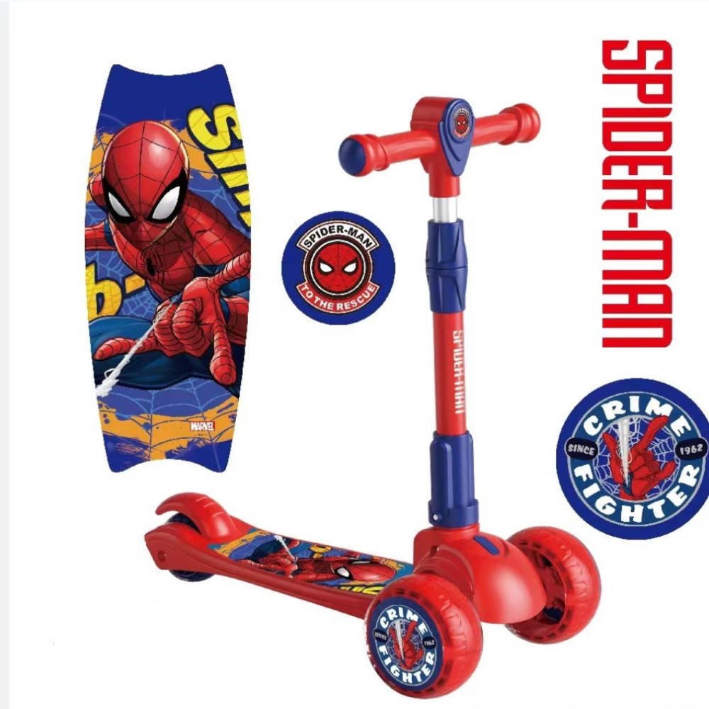 Παιδικό Πατίνι 3 Τροχών Spider-Man 3-6 Ετών με φώτα, μουσική και Ρυθμιζόμενο Τιμόνι Κόκκινο-Μπλε 103A-RED Παιδικό Πατίνι 3 Τροχών Spider-Man 3-6 Ετών με φώτα, μουσική και Ρυθμιζόμενο Τιμόνι Κόκκινο-Μπλε 103A-RED
