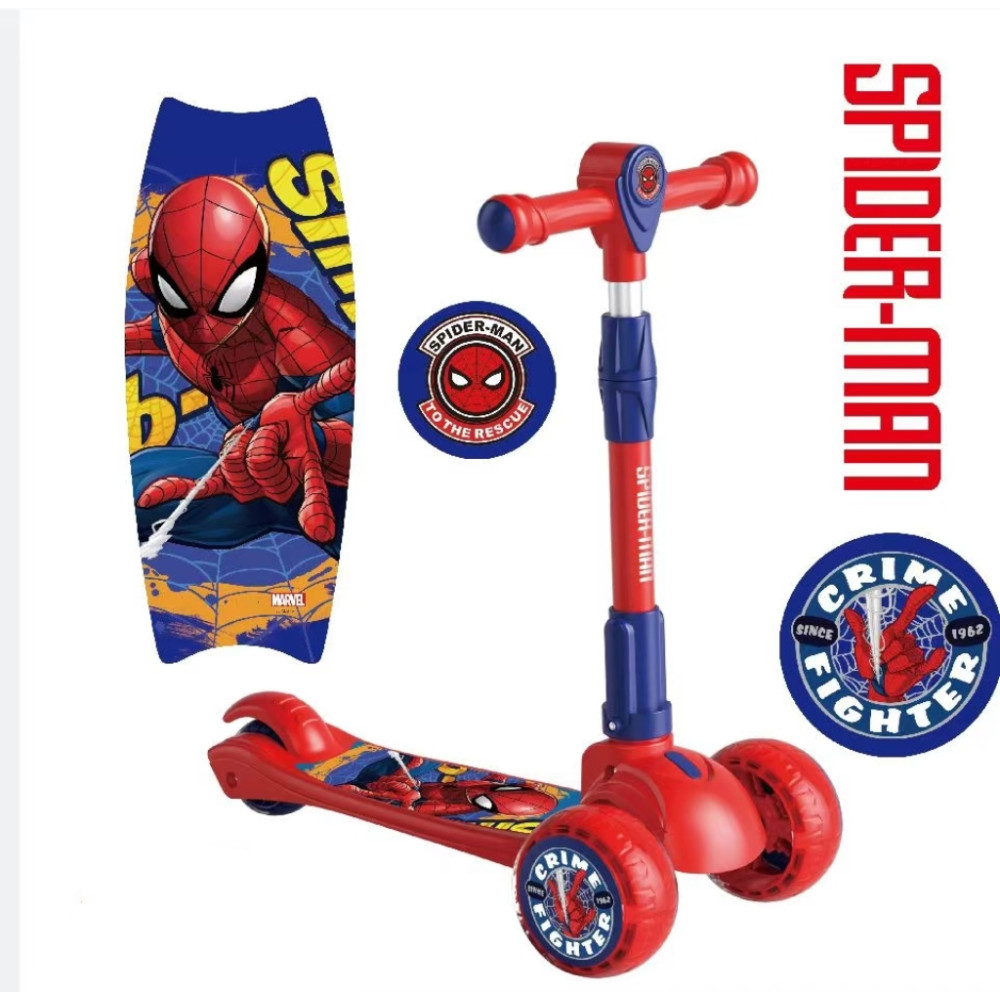 Παιδικό Πατίνι 3 Τροχών Spider-Man 3-6 Ετών με φώτα, μουσική και Ρυθμιζόμενο Τιμόνι Κόκκινο-Μπλε 103A-RED Παιδικό Πατίνι 3 Τροχών Spider-Man 3-6 Ετών με φώτα, μουσική και Ρυθμιζόμενο Τιμόνι Κόκκινο-Μπλε 103A-RED