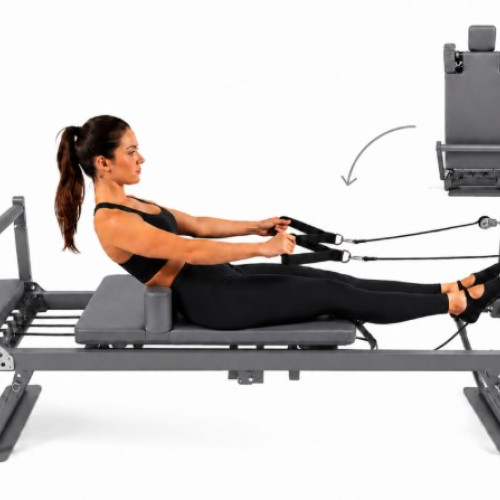 Επαγγελματικό Πτυσσόμενο Κρεβάτι Pilates Reformer Γκρι S1001E-GREY