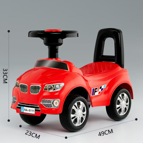 Περπατούρα Αυτοκινητάκι τύπου BMW με κόρνα Λευκό 608-WHITE