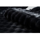 Γούνινο Χαλί Rabbit Bubble Μονόχρωμο Μαύρο RBTBU-BL - 200X250CM