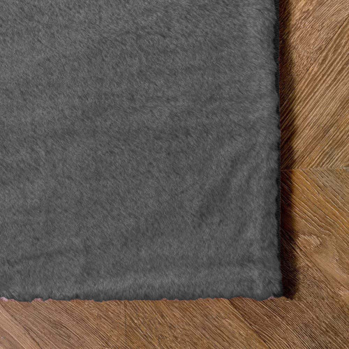 Γούνινο Χαλί Rabbit Μονόχρωμο Σκούρο Γκρί RBTDG - 160X210CM