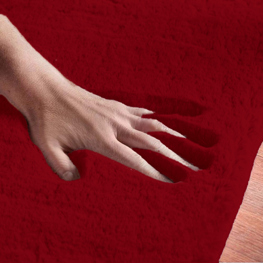 Σετ Κρεβατοκάμαρας 3τμχ Rabbit Γούνινο Κόκκινο RBT-RED-S66 (1*66×200+2*66X130)