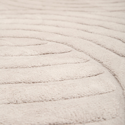 Γούνινο Χαλί Ανάγλυφο "COZY' Μονόχρωμο Γκρί 160x210cm MSC-004-GR-160