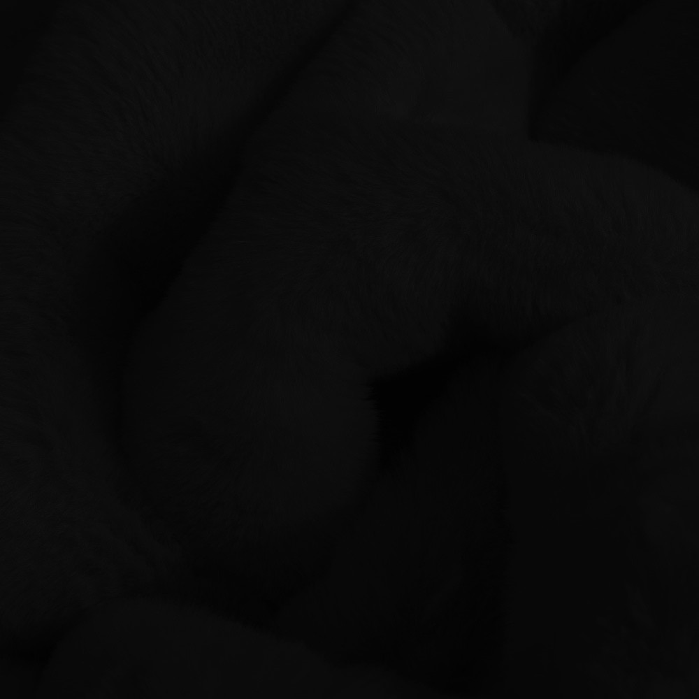 Σετ Κρεβατοκάμαρας 3τμχ Rabbit Γούνινο Μαύρο RBT-BLACK-S66 (1*66×200+2*66X130)