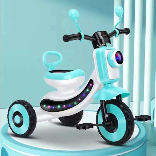 Ποδηλατάκι Τρίκυκλο Μηχανή με φώτα και μουσική ΤΙΡΚΟΥΑΖ LY-16-TURQOISE