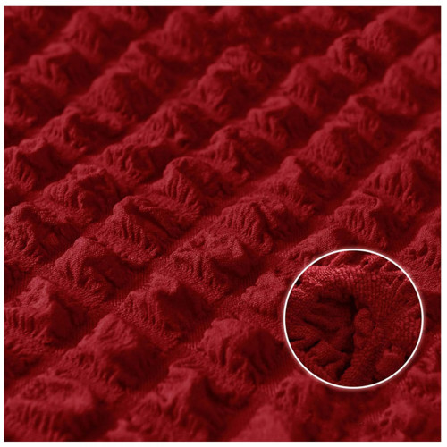 Σετ 3τμχ Ελαστικά Καλύμματα Καναπέ Χωρίς Βολάν 70% βαμβάκι 30% Λύκρα Μπορντό XV02